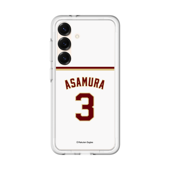 スリムプロテクションプレミアムケース［ 楽天イーグルス - #3 Asamura - ホーム ］