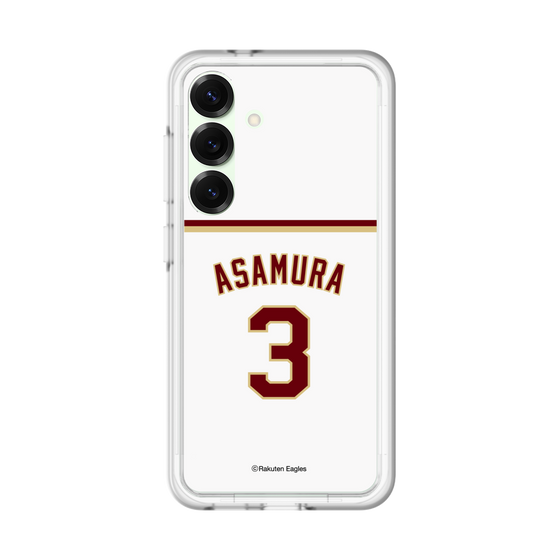 スリムプロテクションプレミアムケース［ 楽天イーグルス - #3 Asamura - ホーム ］