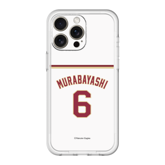 スリムプロテクションプレミアムケース［ 楽天イーグルス - #6 Murabayashi - ホーム ］