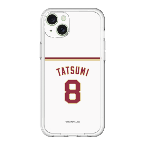 スリムプロテクションプレミアムケース［ 楽天イーグルス - #8 Tatsumi - ホーム ］