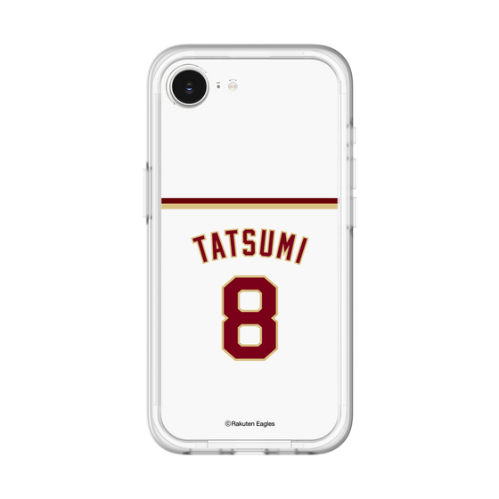 スリムプロテクションプレミアムケース［ 楽天イーグルス - #8 Tatsumi - ホーム ］