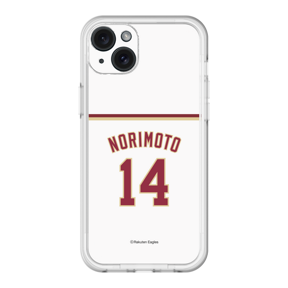 スリムプロテクションプレミアムケース［ 楽天イーグルス - #14 Norimoto - ホーム ］