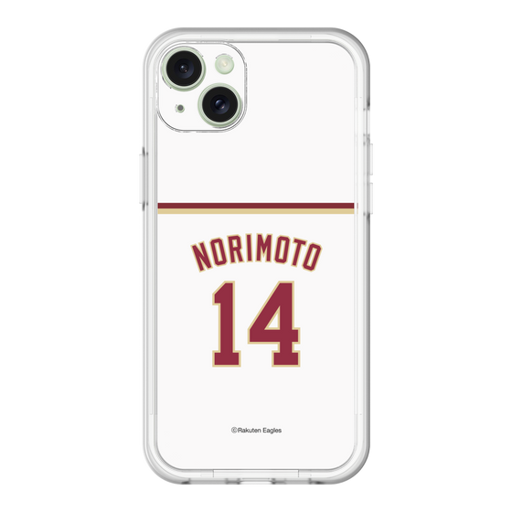 スリムプロテクションプレミアムケース［ 楽天イーグルス - #14 Norimoto - ホーム ］