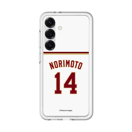 スリムプロテクションプレミアムケース［ 楽天イーグルス - #14 Norimoto - ホーム ］