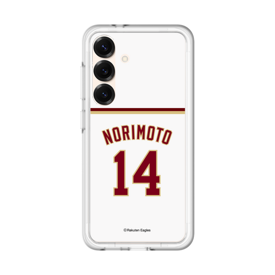 スリムプロテクションプレミアムケース［ 楽天イーグルス - #14 Norimoto - ホーム ］