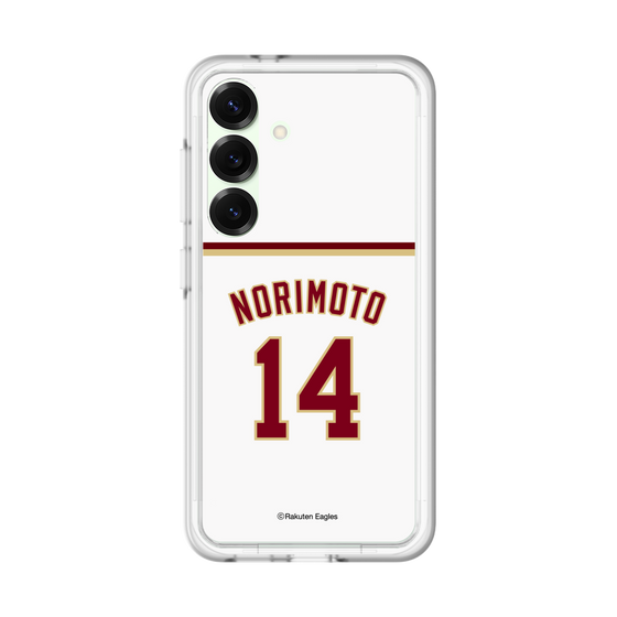 スリムプロテクションプレミアムケース［ 楽天イーグルス - #14 Norimoto - ホーム ］
