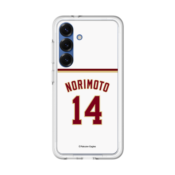 スリムプロテクションプレミアムケース［ 楽天イーグルス - #14 Norimoto - ホーム ］