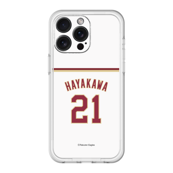 スリムプロテクションプレミアムケース［ 楽天イーグルス - #21 Hayakawa - ホーム ］