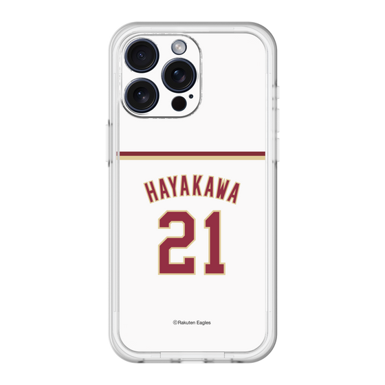 スリムプロテクションプレミアムケース［ 楽天イーグルス - #21 Hayakawa - ホーム ］