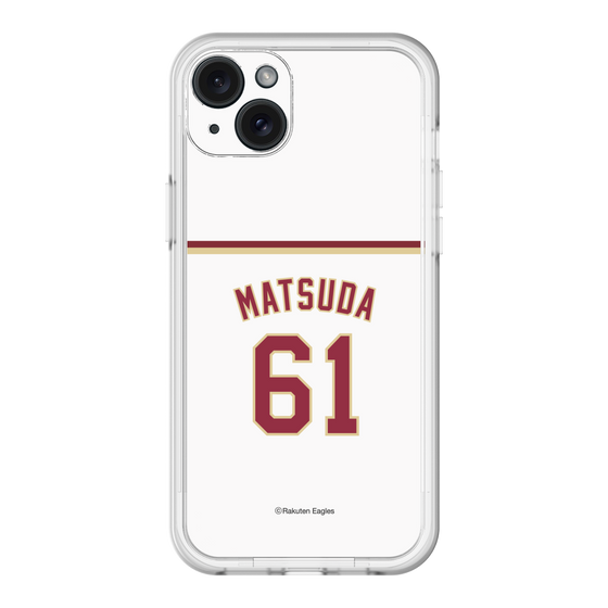 スリムプロテクションプレミアムケース［ 楽天イーグルス - #61 Matsuda - ホーム ］