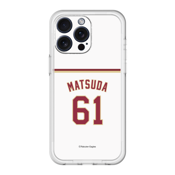 スリムプロテクションプレミアムケース［ 楽天イーグルス - #61 Matsuda - ホーム ］