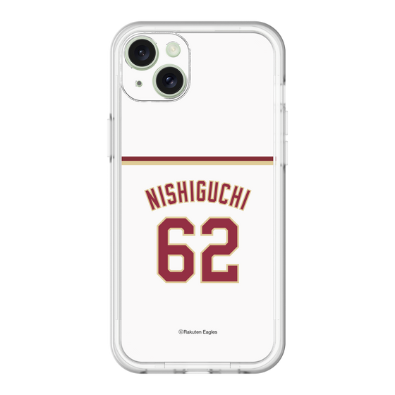 スリムプロテクションプレミアムケース［ 楽天イーグルス - #62 Nishiguchi - ホーム ］