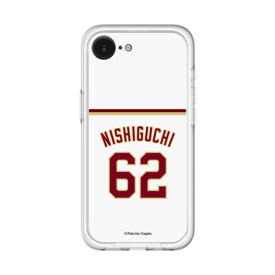スリムプロテクションプレミアムケース［ 楽天イーグルス - #62 Nishiguchi - ホーム ］