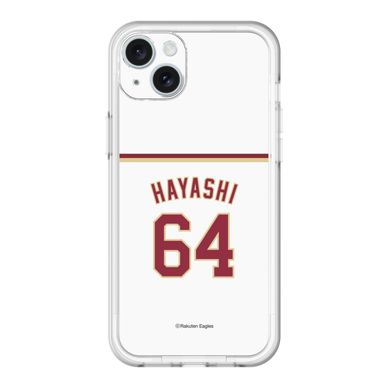 スリムプロテクションプレミアムケース［ 楽天イーグルス - #64 Hayashi - ホーム ］