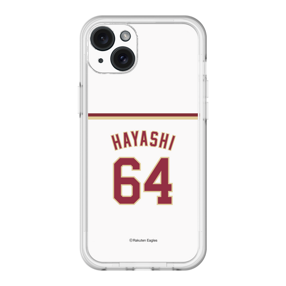 スリムプロテクションプレミアムケース［ 楽天イーグルス - #64 Hayashi - ホーム ］