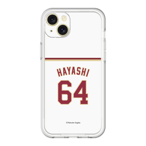 スリムプロテクションプレミアムケース［ 楽天イーグルス - #64 Hayashi - ホーム ］