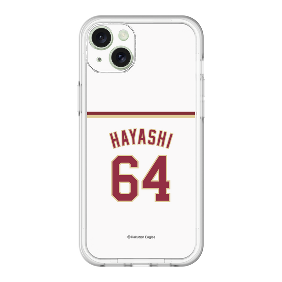 スリムプロテクションプレミアムケース［ 楽天イーグルス - #64 Hayashi - ホーム ］