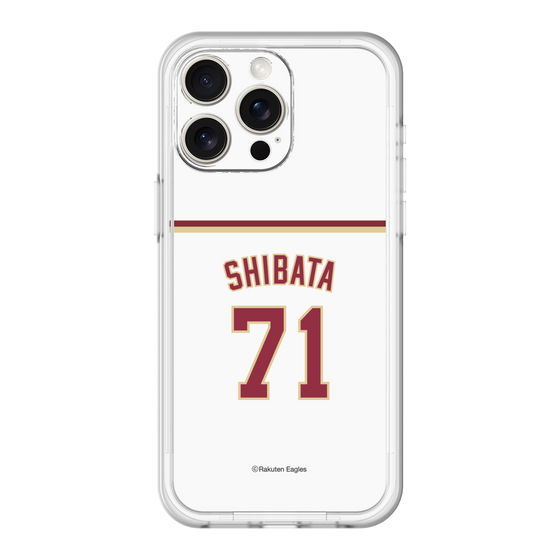 スリムプロテクションプレミアムケース［ 楽天イーグルス - #71 Shibata - ホーム ］