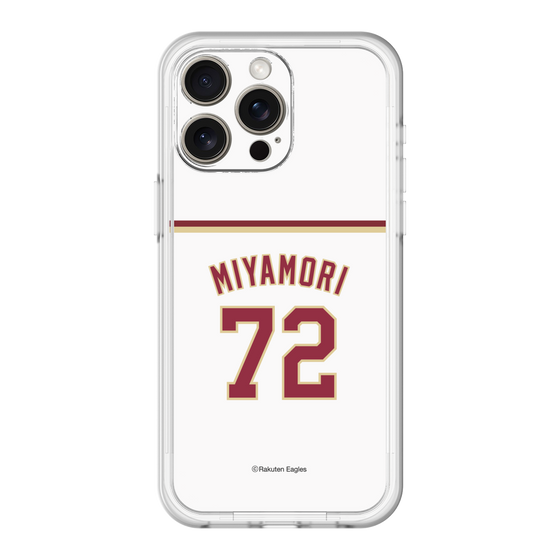 スリムプロテクションプレミアムケース［ 楽天イーグルス - #72 Miyamori - ホーム ］