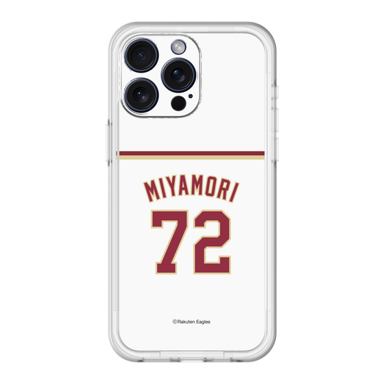 スリムプロテクションプレミアムケース［ 楽天イーグルス - #72 Miyamori - ホーム ］