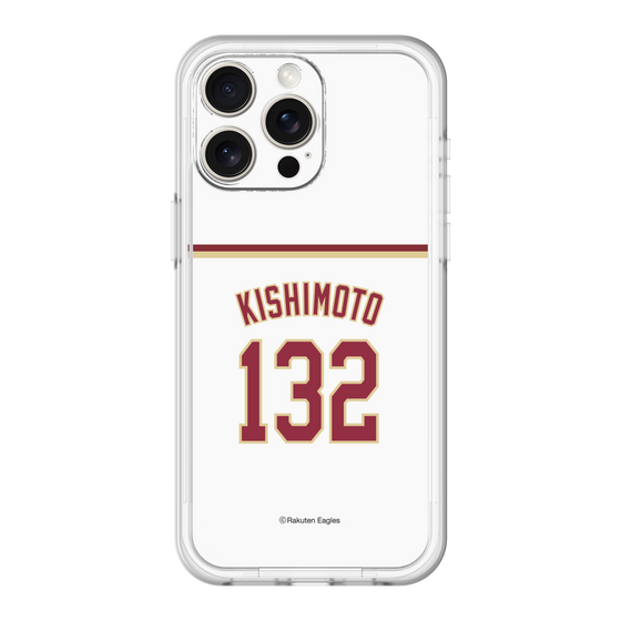スリムプロテクションプレミアムケース［ 楽天イーグルス - #132 Kishimoto - ホーム ］