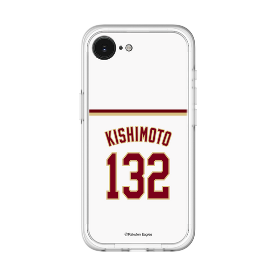 スリムプロテクションプレミアムケース［ 楽天イーグルス - #132 Kishimoto - ホーム ］