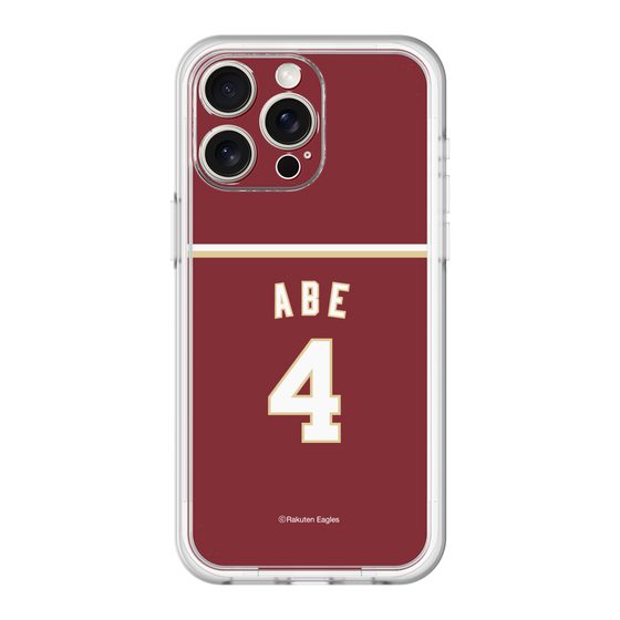 スリムプロテクションプレミアムケース［ 楽天イーグルス - #4 Abe - ビジター ］