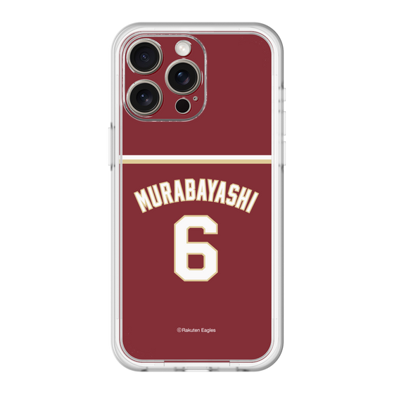 スリムプロテクションプレミアムケース［ 楽天イーグルス - #6 Murabayashi - ビジター ］