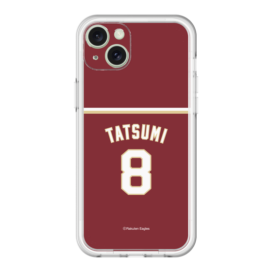 スリムプロテクションプレミアムケース［ 楽天イーグルス - #8 Tatsumi - ビジター ］