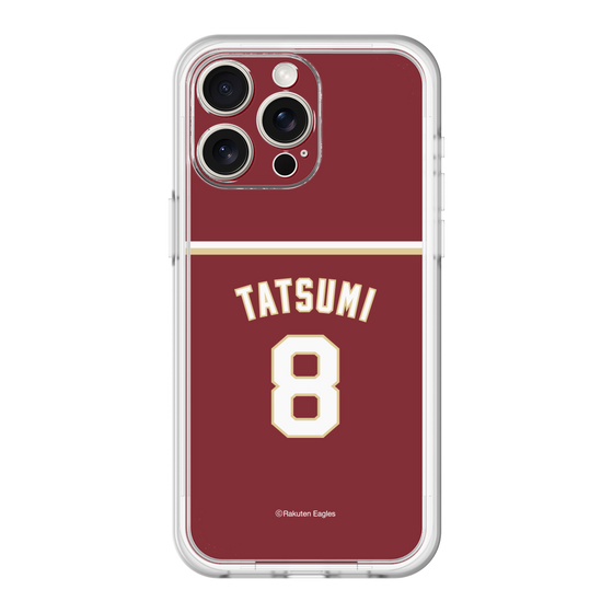 スリムプロテクションプレミアムケース［ 楽天イーグルス - #8 Tatsumi - ビジター ］