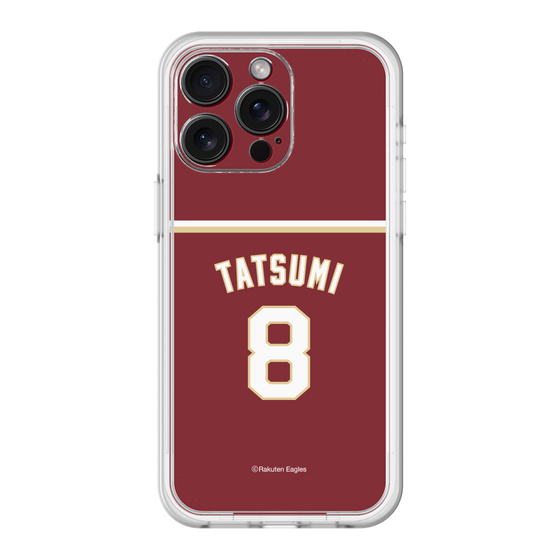 スリムプロテクションプレミアムケース［ 楽天イーグルス - #8 Tatsumi - ビジター ］