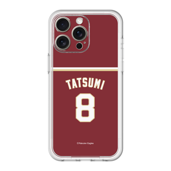 スリムプロテクションプレミアムケース［ 楽天イーグルス - #8 Tatsumi - ビジター ］