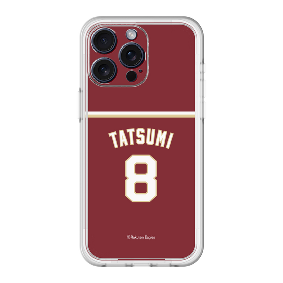 スリムプロテクションプレミアムケース［ 楽天イーグルス - #8 Tatsumi - ビジター ］