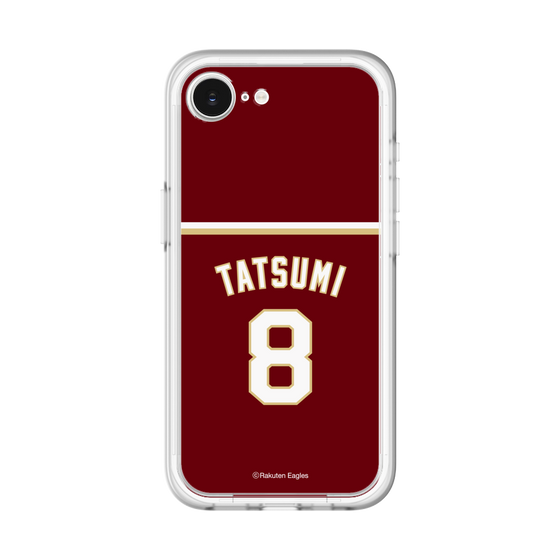 スリムプロテクションプレミアムケース［ 楽天イーグルス - #8 Tatsumi - ビジター ］