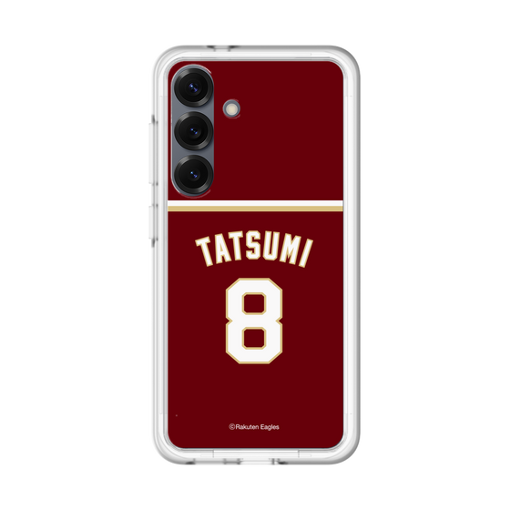 スリムプロテクションプレミアムケース［ 楽天イーグルス - #8 Tatsumi - ビジター ］