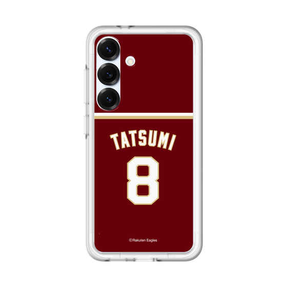 スリムプロテクションプレミアムケース［ 楽天イーグルス - #8 Tatsumi - ビジター ］