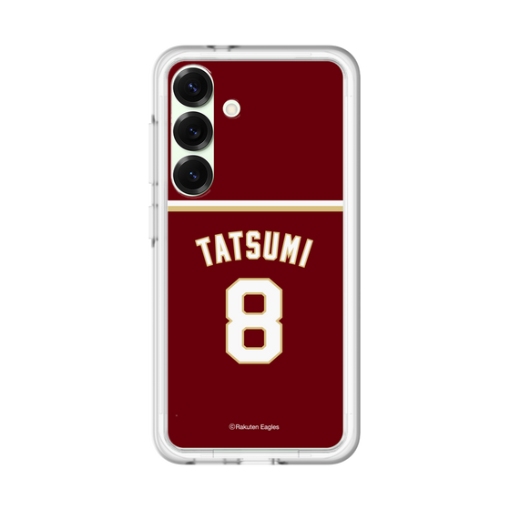 スリムプロテクションプレミアムケース［ 楽天イーグルス - #8 Tatsumi - ビジター ］