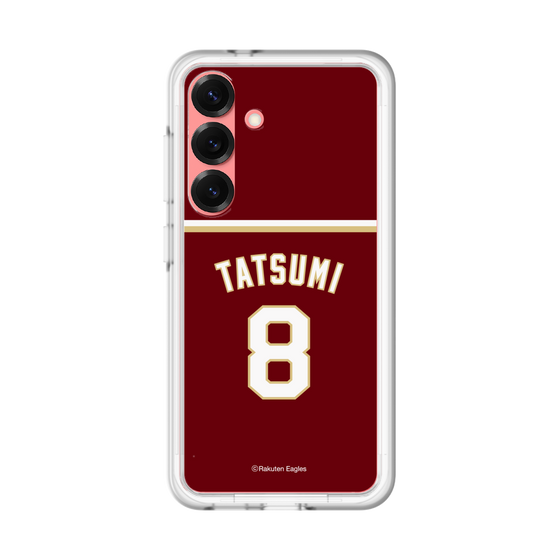 スリムプロテクションプレミアムケース［ 楽天イーグルス - #8 Tatsumi - ビジター ］
