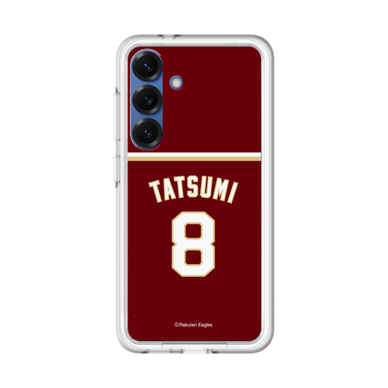 スリムプロテクションプレミアムケース［ 楽天イーグルス - #8 Tatsumi - ビジター ］