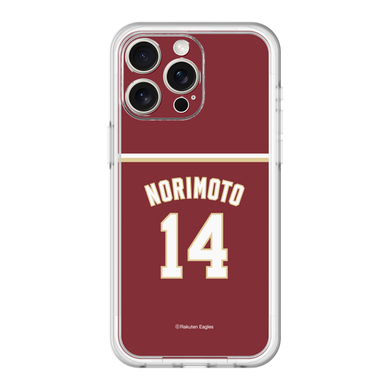 スリムプロテクションプレミアムケース［ 楽天イーグルス - #14 Norimoto - ビジター ］