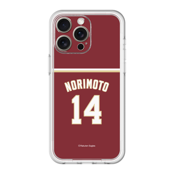 スリムプロテクションプレミアムケース［ 楽天イーグルス - #14 Norimoto - ビジター ］