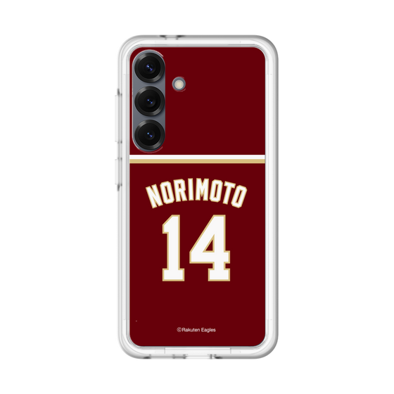 スリムプロテクションプレミアムケース［ 楽天イーグルス - #14 Norimoto - ビジター ］