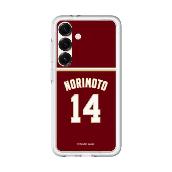 スリムプロテクションプレミアムケース［ 楽天イーグルス - #14 Norimoto - ビジター ］