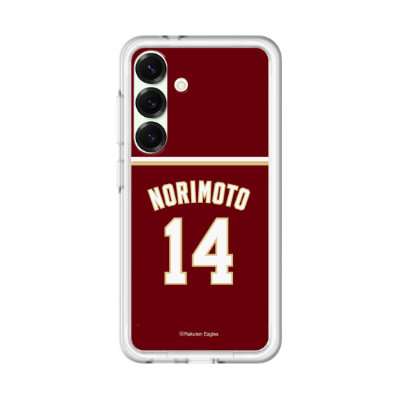 スリムプロテクションプレミアムケース［ 楽天イーグルス - #14 Norimoto - ビジター ］
