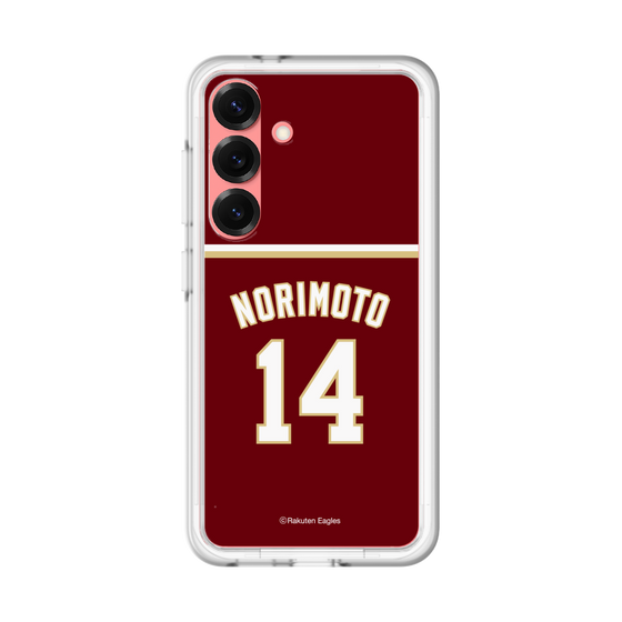 スリムプロテクションプレミアムケース［ 楽天イーグルス - #14 Norimoto - ビジター ］