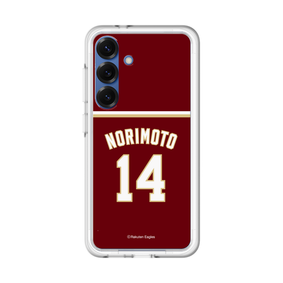 スリムプロテクションプレミアムケース［ 楽天イーグルス - #14 Norimoto - ビジター ］