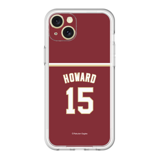 スリムプロテクションプレミアムケース［ 楽天イーグルス - #15 Howard - ビジター ］