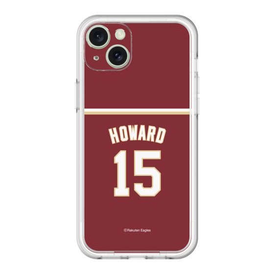 スリムプロテクションプレミアムケース［ 楽天イーグルス - #15 Howard - ビジター ］