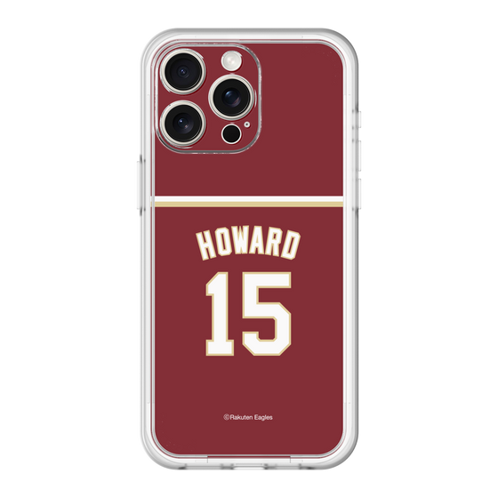 スリムプロテクションプレミアムケース［ 楽天イーグルス - #15 Howard - ビジター ］