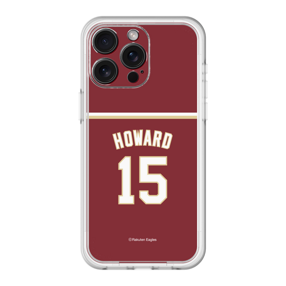 スリムプロテクションプレミアムケース［ 楽天イーグルス - #15 Howard - ビジター ］